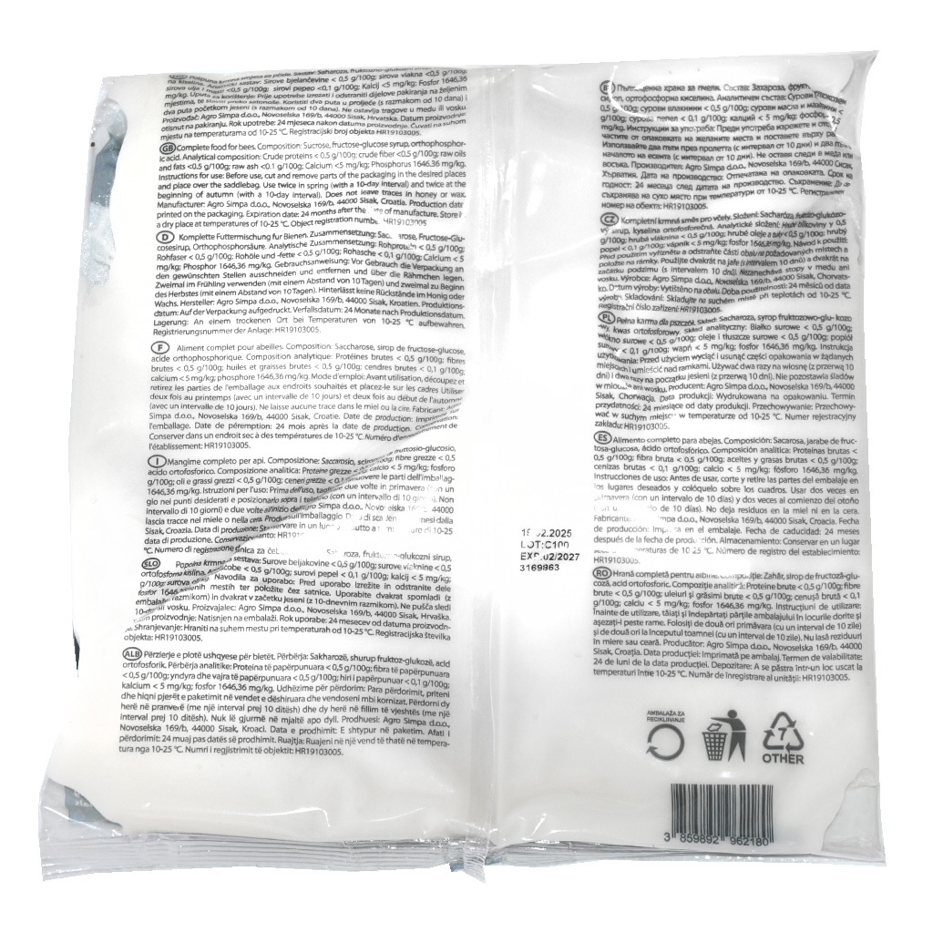 Zuckerteig APIMANA NOSEMA STOP - 1 kg