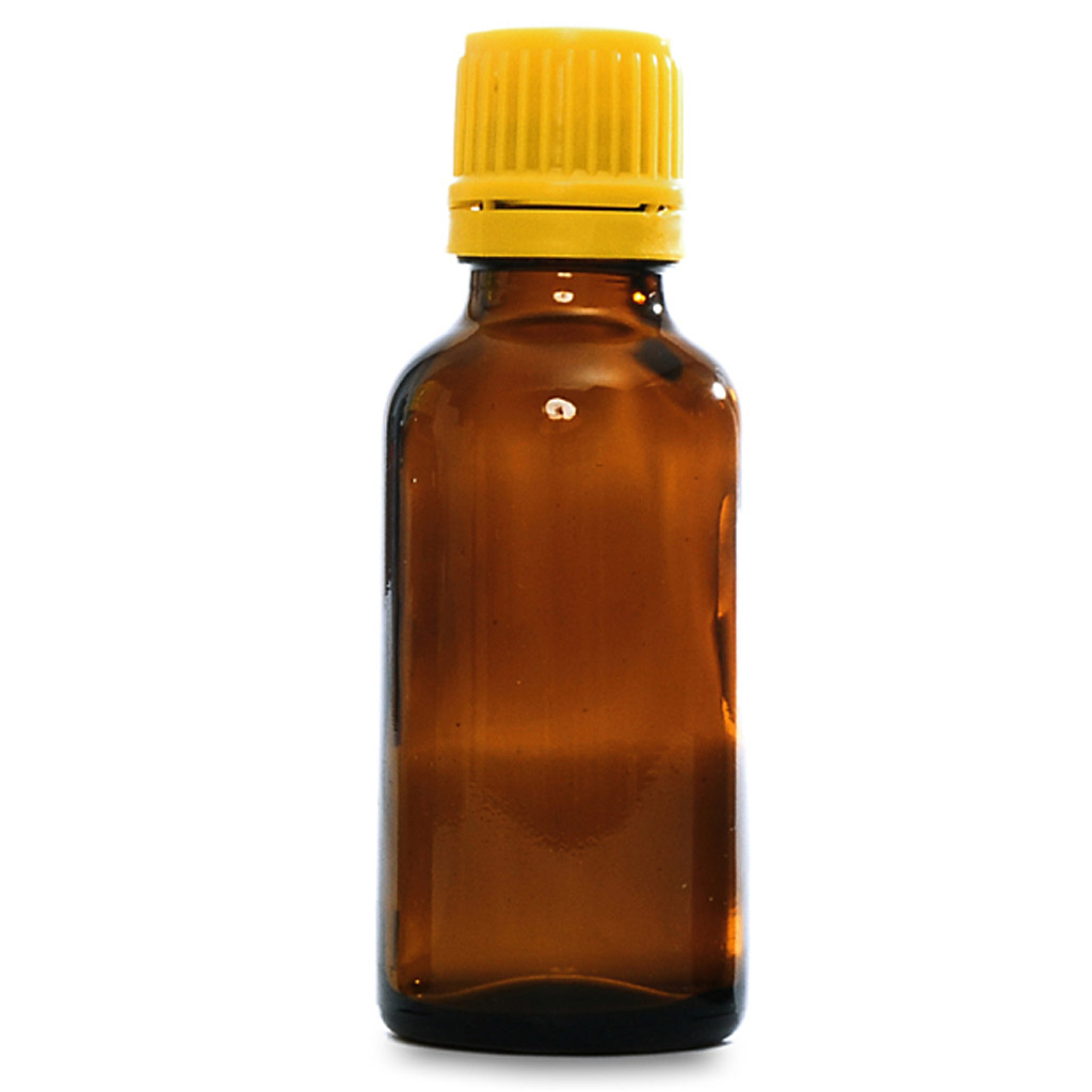 Braune Glasflasche 30 ml mit Tropfer
