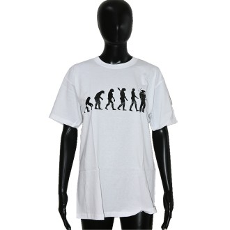 ApiSina T-Shirt „Evolution“, weiß