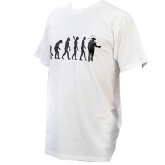 ApiSina T-Shirt „Evolution“, weiß