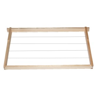 Rahmen Langstroth Jumbo - 285 - Hoffman, geflochten, mit Ösen, mit Nut 1 Stk