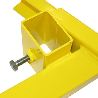 Verzinkter gelber Ständer für Bienenbeuten 23,5–56,5 cm – 1 Stück