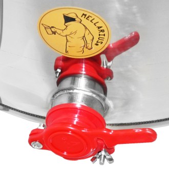 Honigschleuder Mellarius OptiLine 3/9 Waben Hand mit Behälter P52