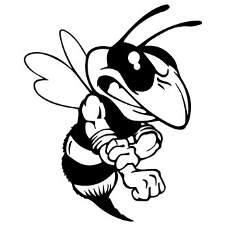 Aufkleber Bienenstock - Schwarz