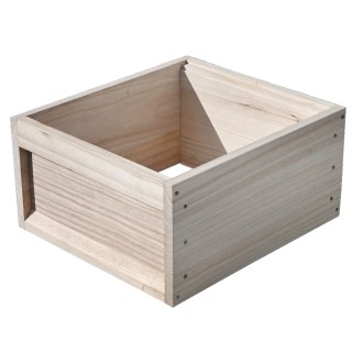 DN-Ganzzarge (223 mm) 10 Rähmchen aus Paulowniaholz – Dr. Liebig