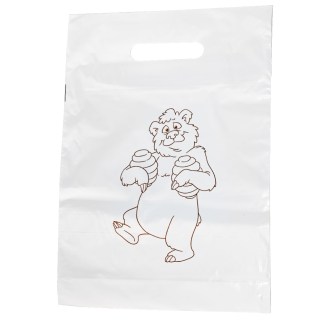 Plastiktaschen mit Bärenmotiv 30×35 cm - 50 Stk.