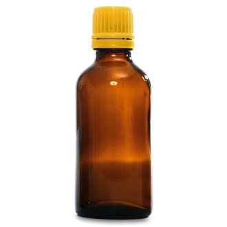 Braune Glasflasche 50 ml mit Pipette