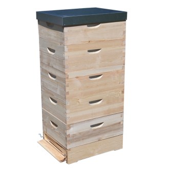 Lorenzbeute Langstroth 5 x 3/4 - 185 - 10 R. mit Varroaboden