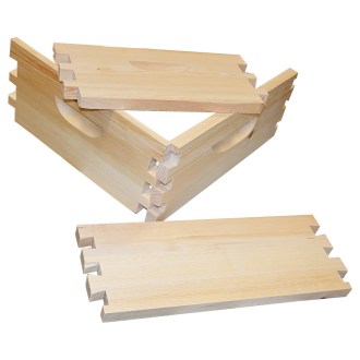 Langstroth Flachzarge 2/3 - 159 - 10 R. - Schwalbenschwanz zinken - in Teile