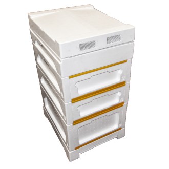 Styroporbeuten Langstroth 1x 1/1 (232) 2 x 2/3 (159) - 10 R. 