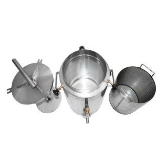Wachskessel mit Presse 35l