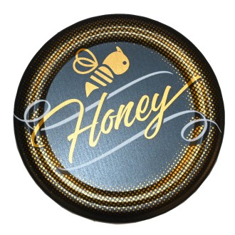 Deckel für Glas TO 82 – Honey – schwarz – matt – HO12-2