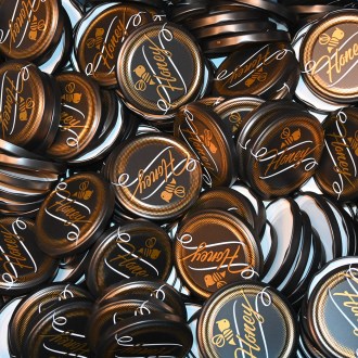 Deckel für Glas TO 82 – Honey – schwarz – matt – 700 Stück – ganze Box – HO12-2