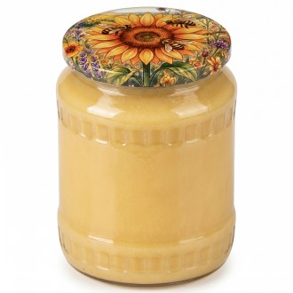 Deckel für Glas TO 82 - Gemalte Sonnenblume 700 Stk. - ganze Kiste - HOJ4