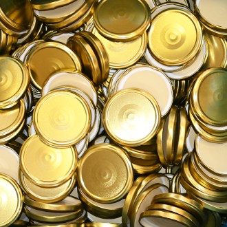 Twist-Off-Deckel für Glas TO 82 - RBS - gold